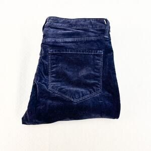 L'Agence Margot Skinny High Rise Blue Marine Denim Jeans Tuxedo Stripe Size 28